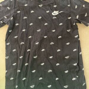 Nike Black and White Kids Short Sleeve Tee